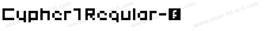 Cypher7 Regular字体转换
